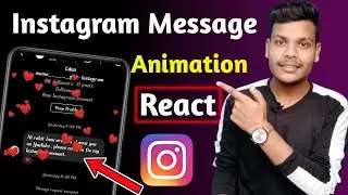 How To React Message With Animation In Instagram | React Dm Message With Special Effects