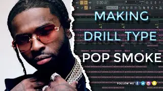 HOW TO MAKE A DARK UK DRILL BEATS LIKE 808 MELO || NY Drill Tutorial - FL Studio