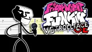 Friday Night Funkin - Trollface Trollge Mod - Mistaken(Easy Ukulele Tabs Tutorial)