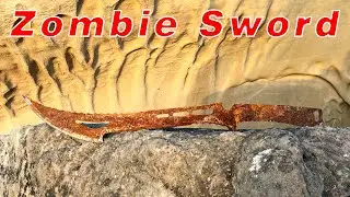 Restoration old very rusty zombi kill sword