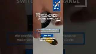 E18-D80NK Adjustable IR Sensor Proximity Switch 3-80cm Range | Arduino projects  | IoT projects