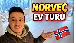 NORVEÇ’TE 105 METREKARE 4+1 EV TURU VLOG | NORVEÇ’TE YAŞAM #norveç #norveçteyaşam #norway