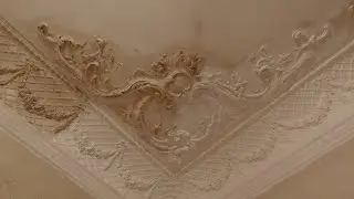 Day 119-142. Painting the stucco and ceiling by hand with brushes & roller. Sperrgrund и Phönix Matt