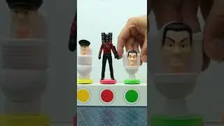 Skibidi Toilet Figures - How to Make The Skibidi wars! #shorts #skibiditoilet #skibidi