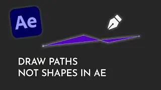 After Effects Tutorial: Switch Pen Tool From Shape with Fill to Fill None for a Path with Outline