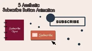 Aesthetic Subscribe Button Animation YouTube