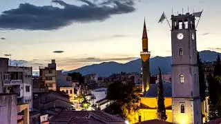 Clock Tower Komotini | Sunset Timelapse