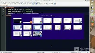 Javascript - variables with string values