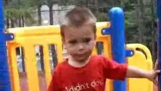 Zech At The Playground: Big Slide And Music