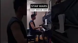 star wars in 3 levels on piano