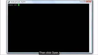 How To Open a PuTTY Sessions and Exit a Session
