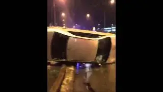 ДТП перевертыш ПЬЯНЬ ЗАРУЛЕМ