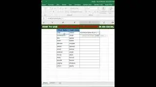 HOW TO USE CONCATENATE FUNCTION IN MS EXCEL I 