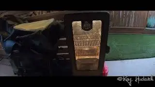 Brisket on vertical Pit-Boss copper head upright pellet smoker