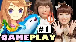 GAMEPLAY : Japanese fishing game Tsuri Vacances #1 on iPhone｜Guest: Lolita idol MELTIA