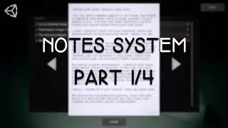 Unity Tutorial - How to make an Advanced Notes System [Part 1/4] - UI
