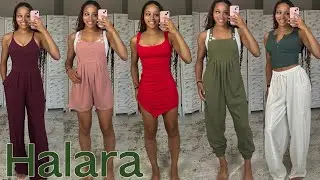 HALARA SPRING + SUMMER OUTFIT TRY ON HAUL! SIZE GUIDE!