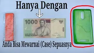 Cara merubah warna jelly case transparan, Hanya dengan 1000Rp