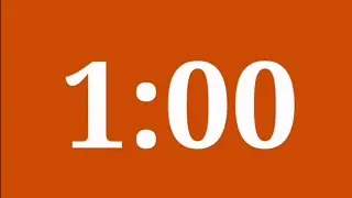 1 Minute Timer Orange Background