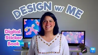 Let's make a digital STICKER BOOK in Procreate | Design + Hyperlinks