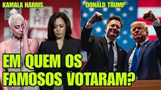 PARA QUEM FORAM OS VOTOS DOS FAMOSOS NAS ELEIÇÕES nos ESTADOS UNIDOS - QUEM CHOROU E QUEM SORRIU?