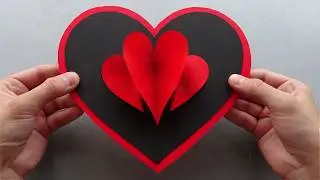 Basteln zum Muttertag: Pop Up Karte als Muttertagsgeschenk basteln mit Papier ❤ Einfaches Geschenk