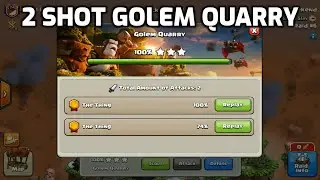 How to "2 Shot" Golem Quarry in Clan Capital Raid Weekend