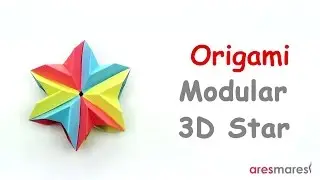 Origami 3D Modular Star (easy - modular)