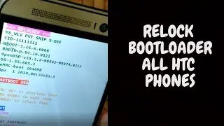 Relock bootloader of any HTC device