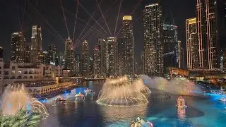 Шоу танцующих фонтанов в Дубае, ОАЭ // The Dubai Fontain show 02.01.2026