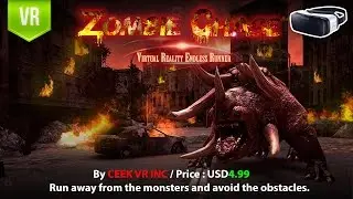 Zombie Chase Virtual Reality Endless Runner Gear VR Monsters are everywhere, run & shoot to survive