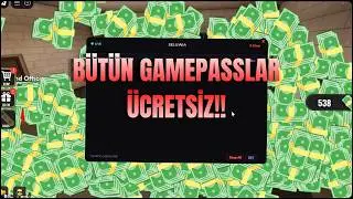 ROBLOXTAKİ BÜTÜN GAMEPASSLERİ ÜCRETSİZ ALMAK?!
