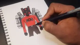 Coloring Skibidi Toilet Titan Speakerman – Easy Step-by-Step Coloring Tutorial!