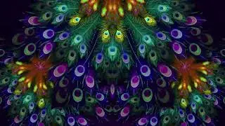Peacock Feathers Background 4K VJ Loop Video | No Copyright Motion Background Video