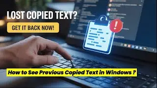 How to See Previous Copied Text in Windows | Get Copy Paste History (Win + V)
