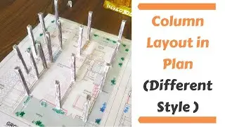 Column Layout Plan || How to Place Columns in Building Plan || Layout of Building Plan || RCC Column