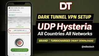 Dark Tunnel VPN How to Unlock Fast Internet Using UDP Hysteria