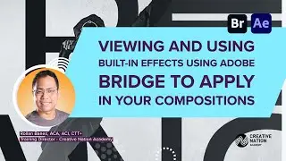 Viewing and using built-in effects using Adobe Bridge to apply in your compositions