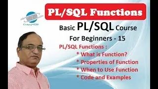 PL SQL Function - User Defined Functions in PLSQL - Functions in Oracle - Create function in PLSQL