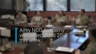 The Paul W. Airey NCOA welcomes new class