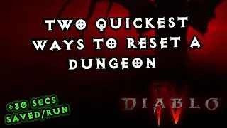 The FASTEST way to RESET ANY DUNGEON in Diablo 4