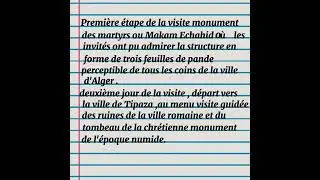 Destination Algérie - Document sonore  4°AM - Séquence  1