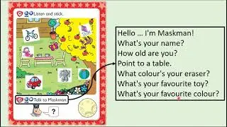 Kid's Box Starter - Unit 4 - My Toys - 10 - Talk to Maskman.