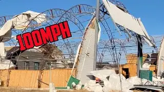 Caught in a 100mph Wind Storm (Lots of Destruction) #holycrap #windstorm #chinook #storm