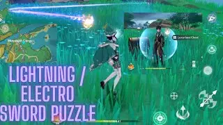 Musoujin Gorge Puzzle - Electro Sword Puzzle - Luxurious Chest - Genshin Impact Inazuma