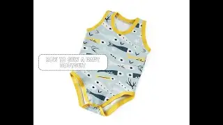 How to sew a baby sleeveless bodysuit - madebymepatterns.com