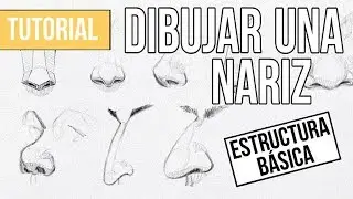Cómo DIBUJAR cualquier NARIZ paso a paso - MUY FACIL