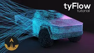 tyFlow LiDAR Scanner Tutorial with Splines & Particles in 3Ds Max 
