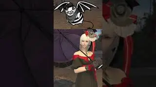 Black and Red Spring Dress | #ffxiv #ff14 #dawntrail #glamour #ffxivmemes