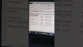 How to Arrenge Row And column in Excel ।। shortcut।। #gtechskills #shorts